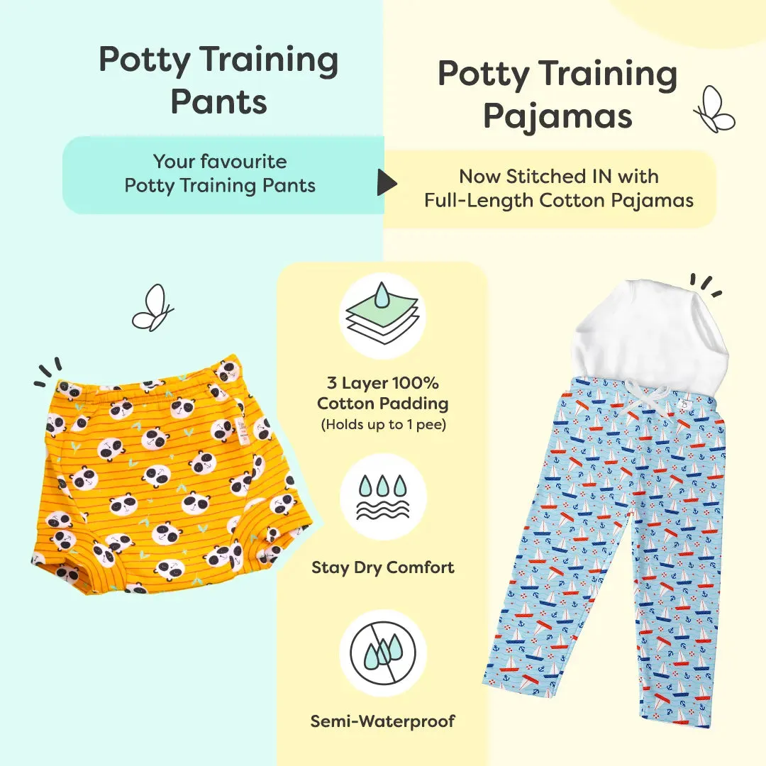 3 Diaper Pants + 6 Potty Training Colour Changing Stickers