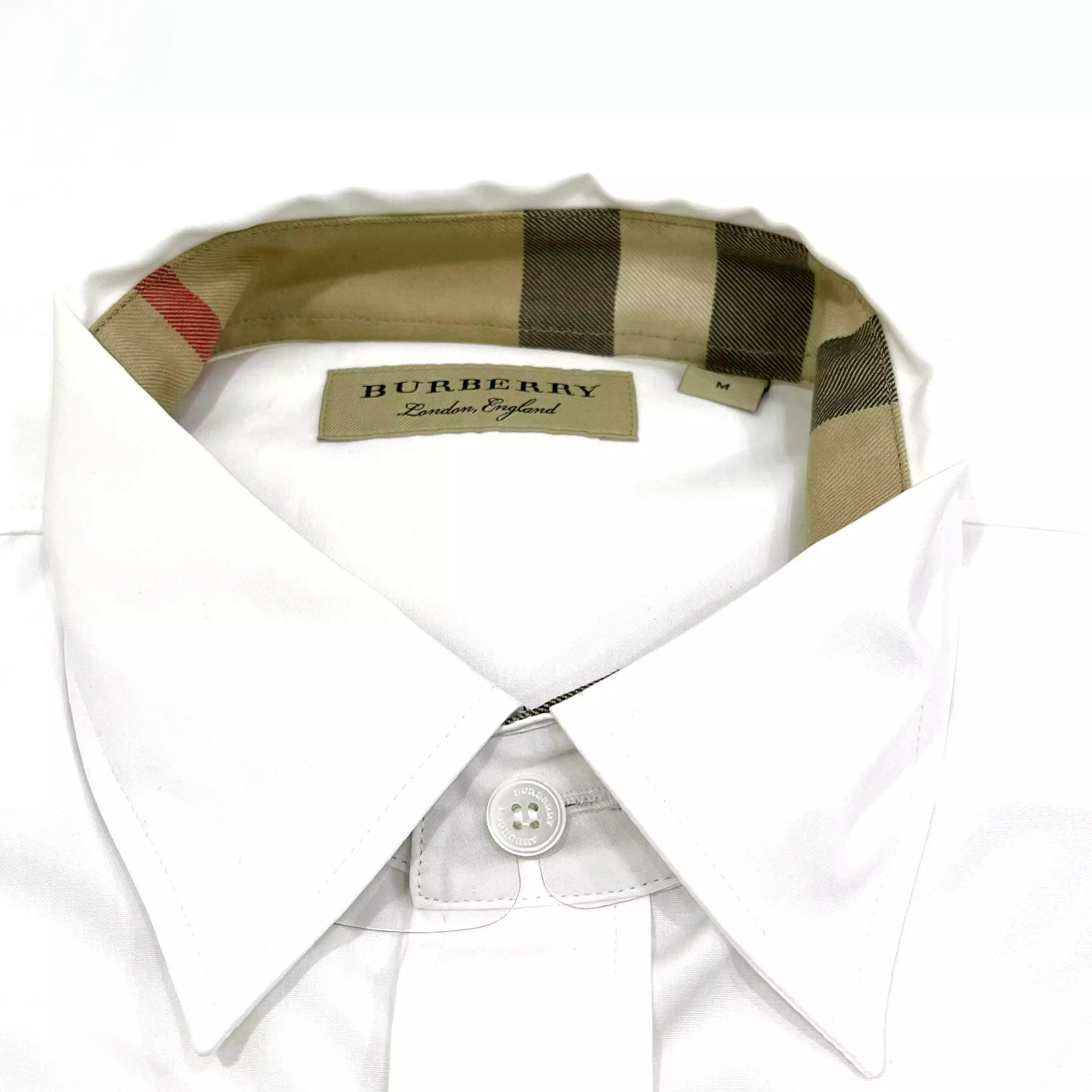 (50% Off) Burberry Cambridge Long Sleeve Shirt White