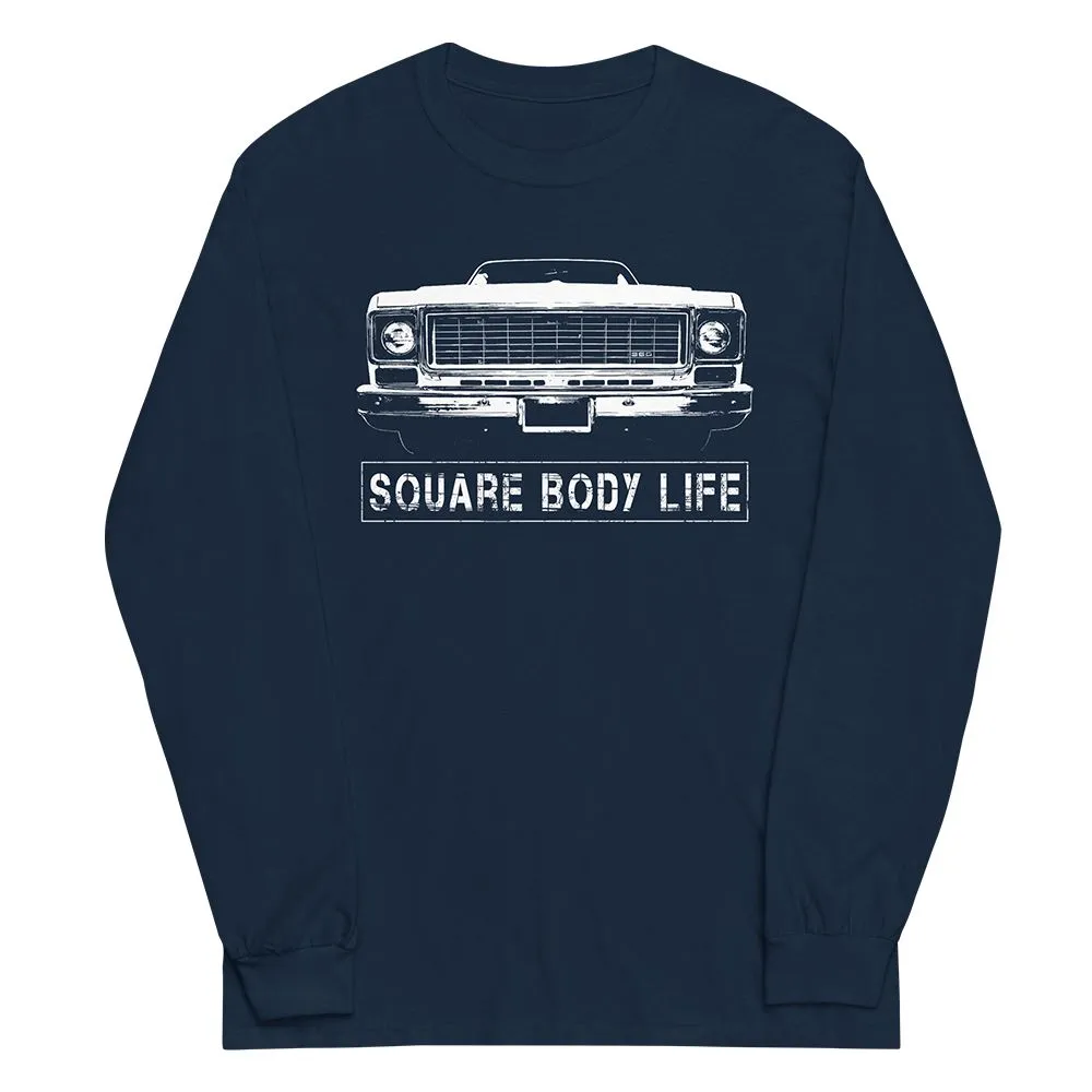 73-75 Square Body Long Sleeve Shirt Based on 70s Truck Front End