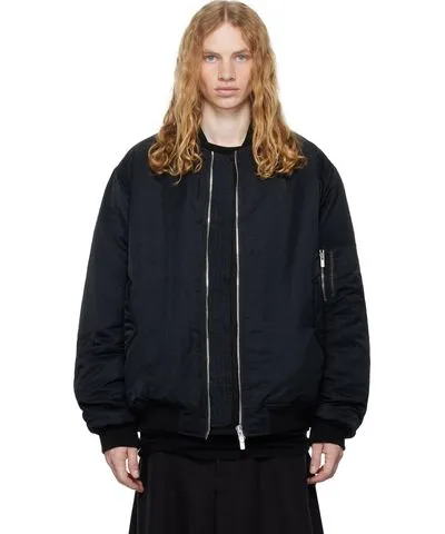 A Diciannoveventitre Black B1 Bomber Jacket