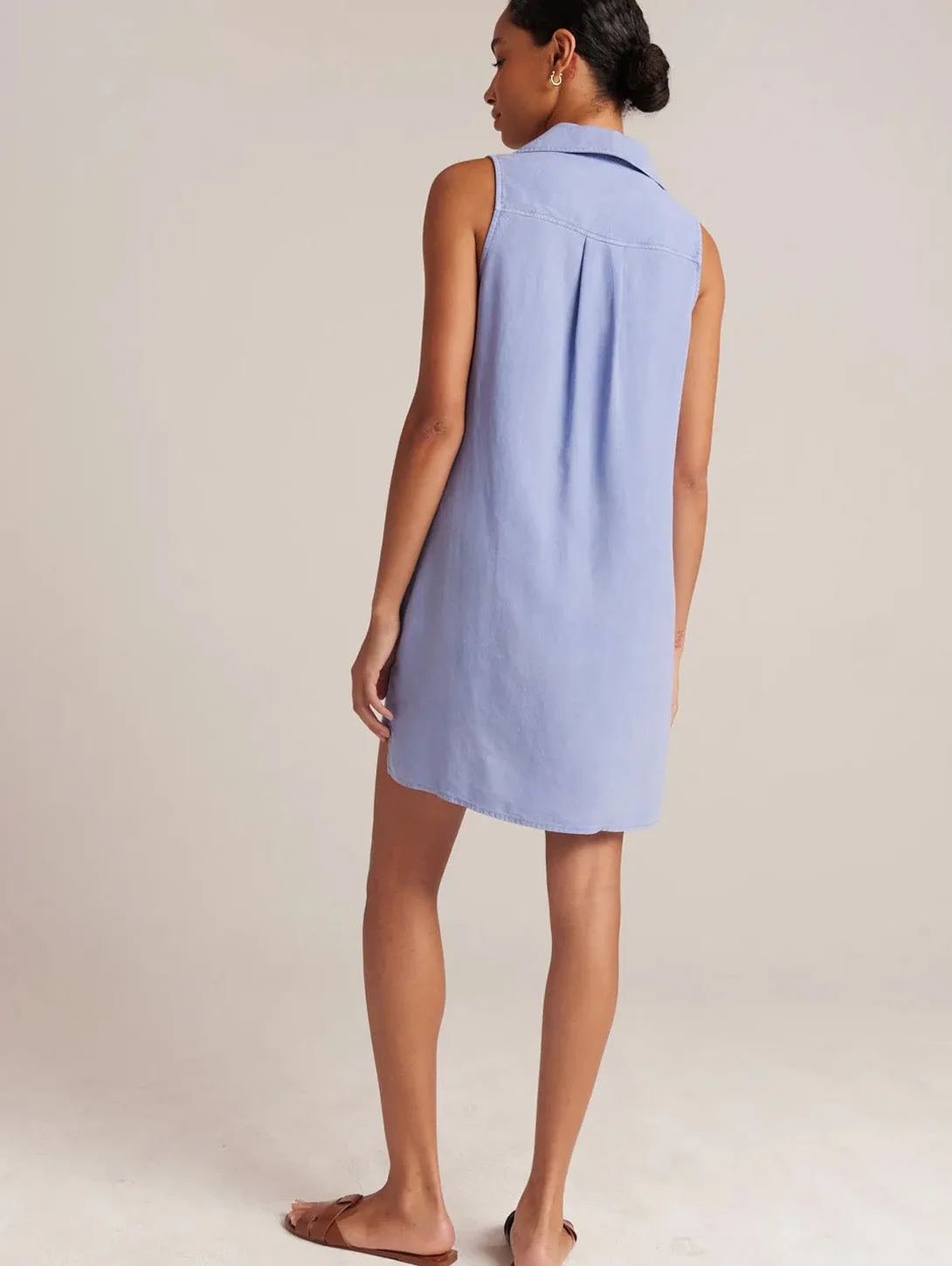 A-Line Sleeveless Dress - Peri Blue