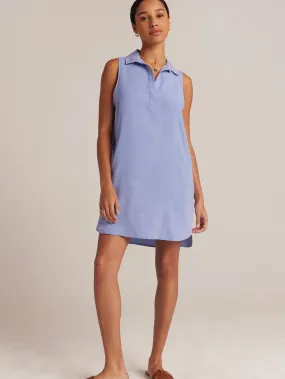 A-Line Sleeveless Dress - Peri Blue