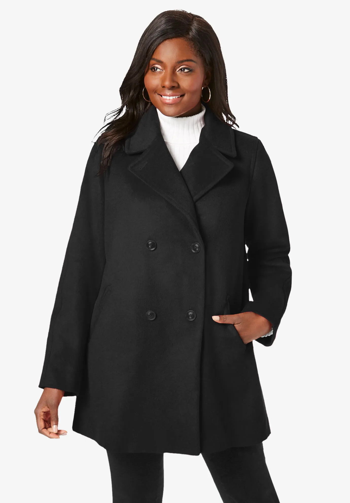 A-Line Wool Peacoat