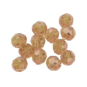 Acrylic Beads, Round, Faceted, Peru, 12mm