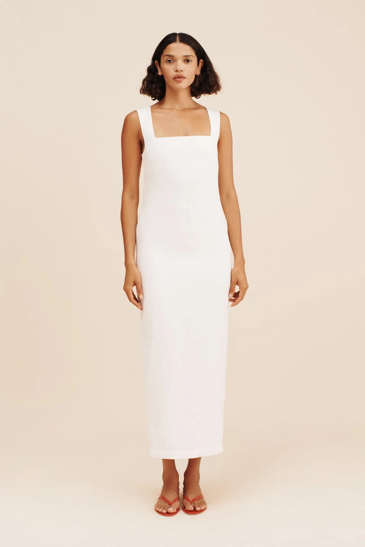 ALICE MIDI DRESS - IVORY