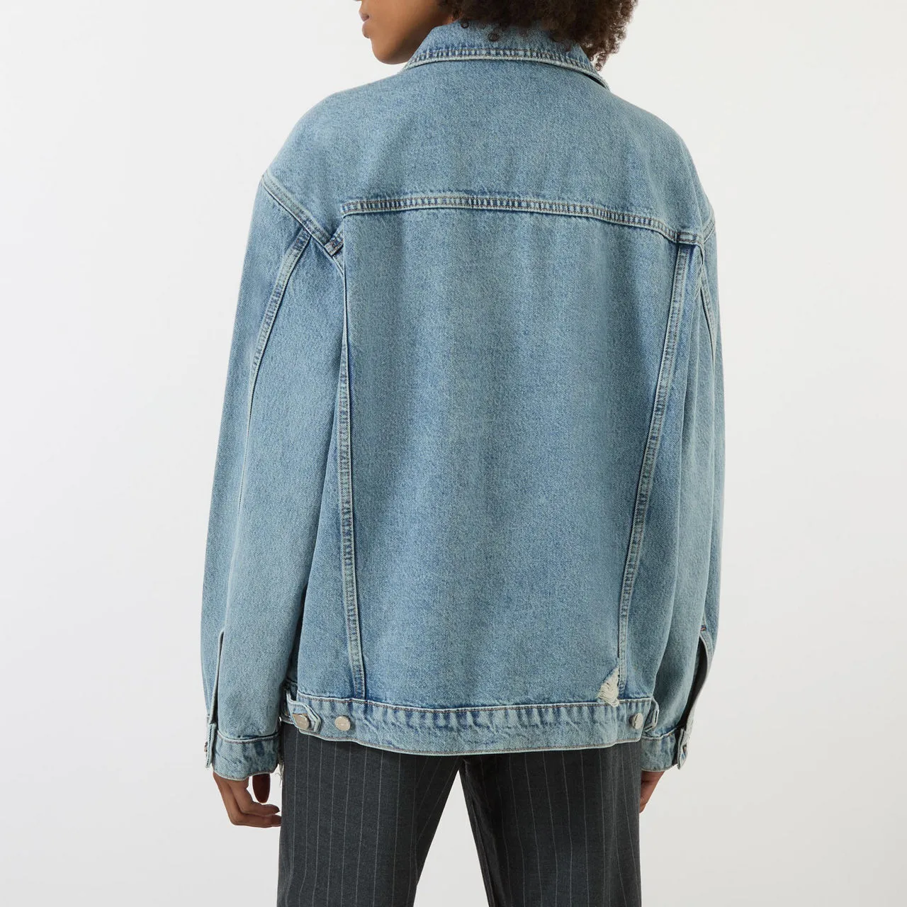 ANINE BING Rory Denim Jacket - Vintage Blue