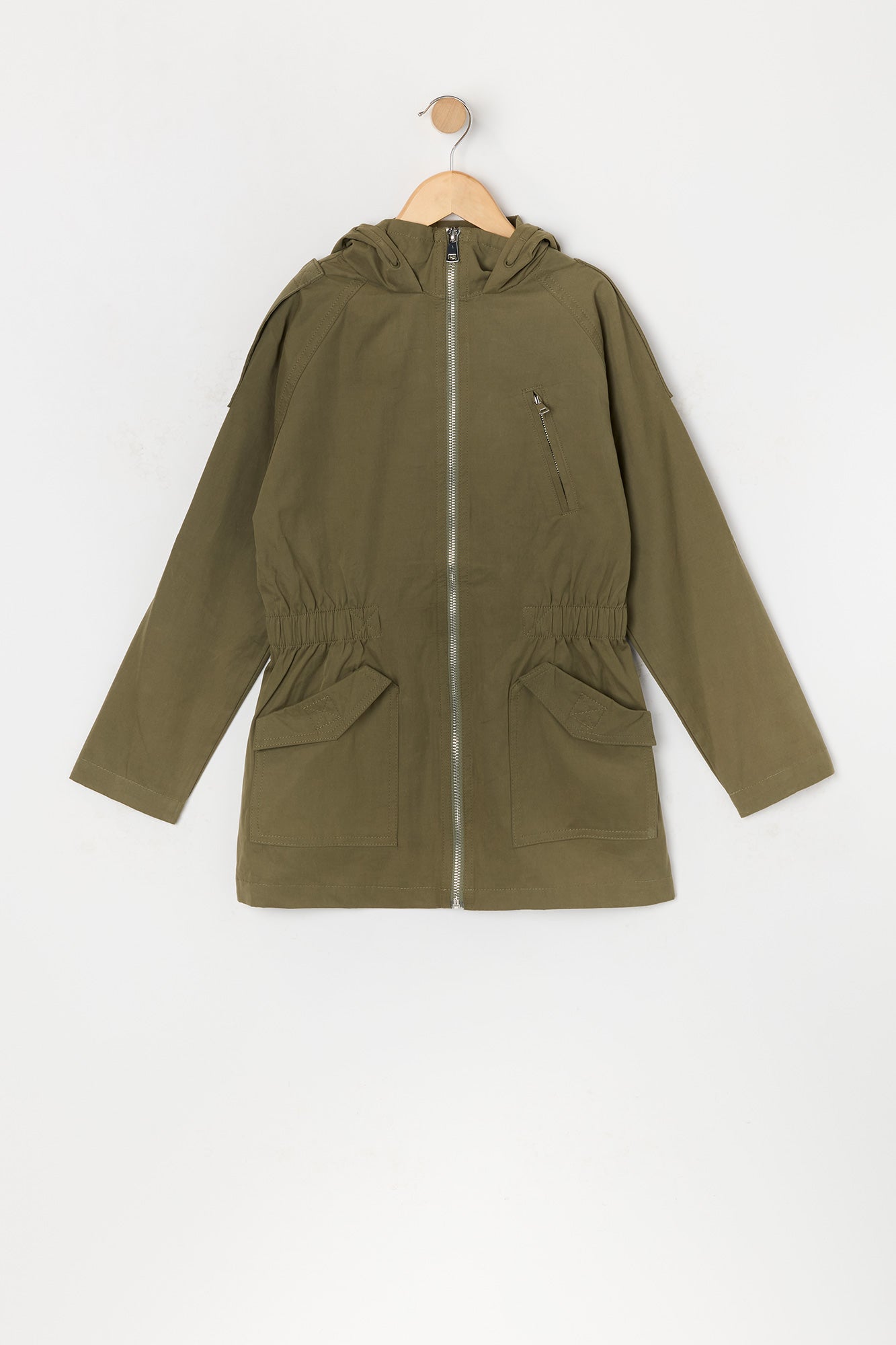 Anorak avec fermeture à glissière pour fille