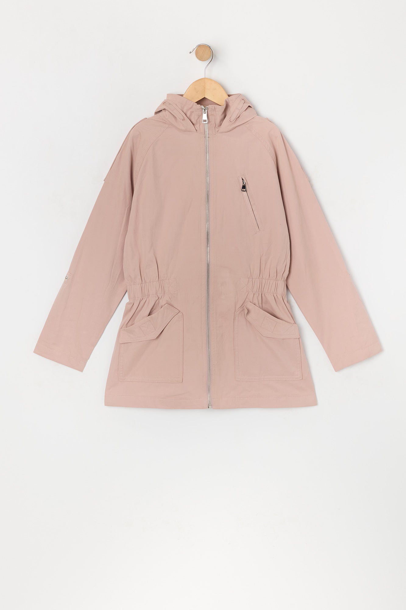 Anorak avec fermeture à glissière pour fille