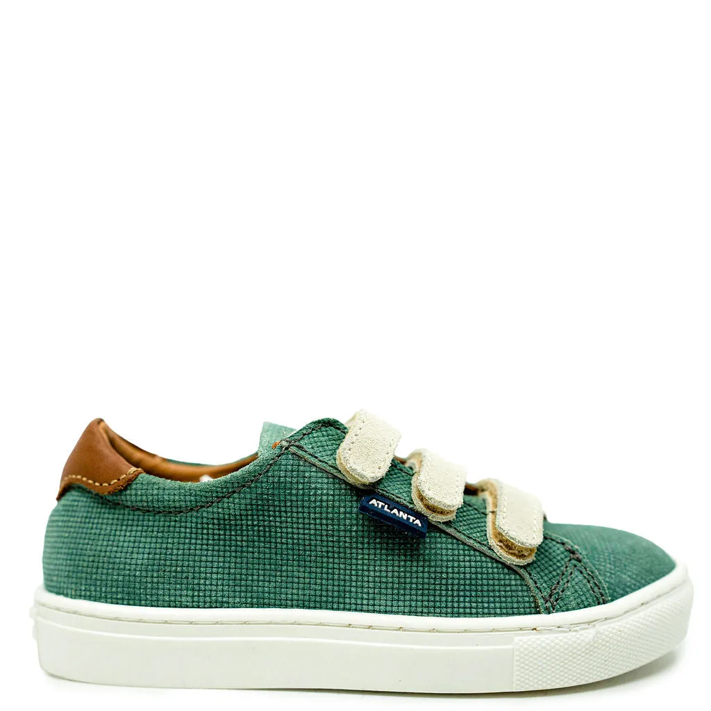 Atlanta Mocassin Sage Triple Velcro Sneaker