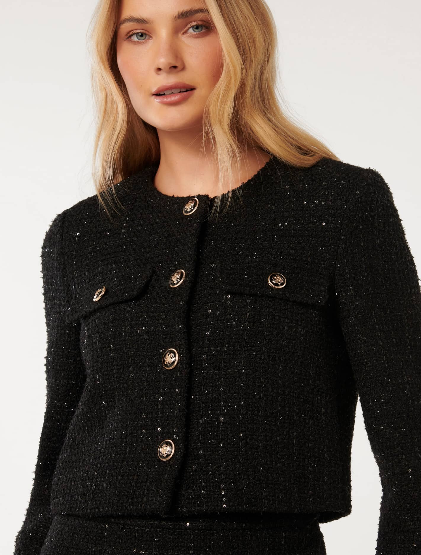 Bailee Crop Boucle Jacket