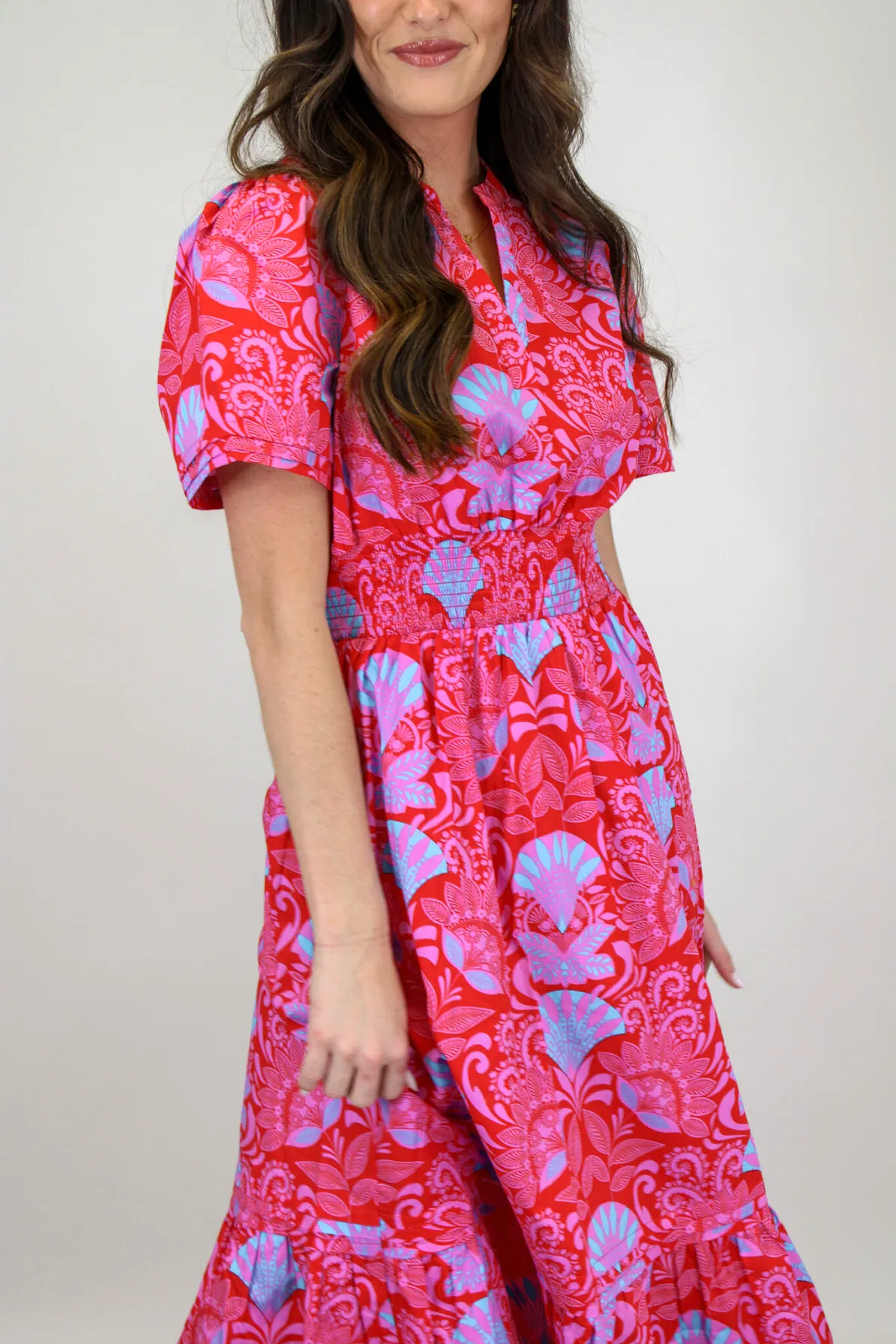 Bali Sunrise Midi Dress