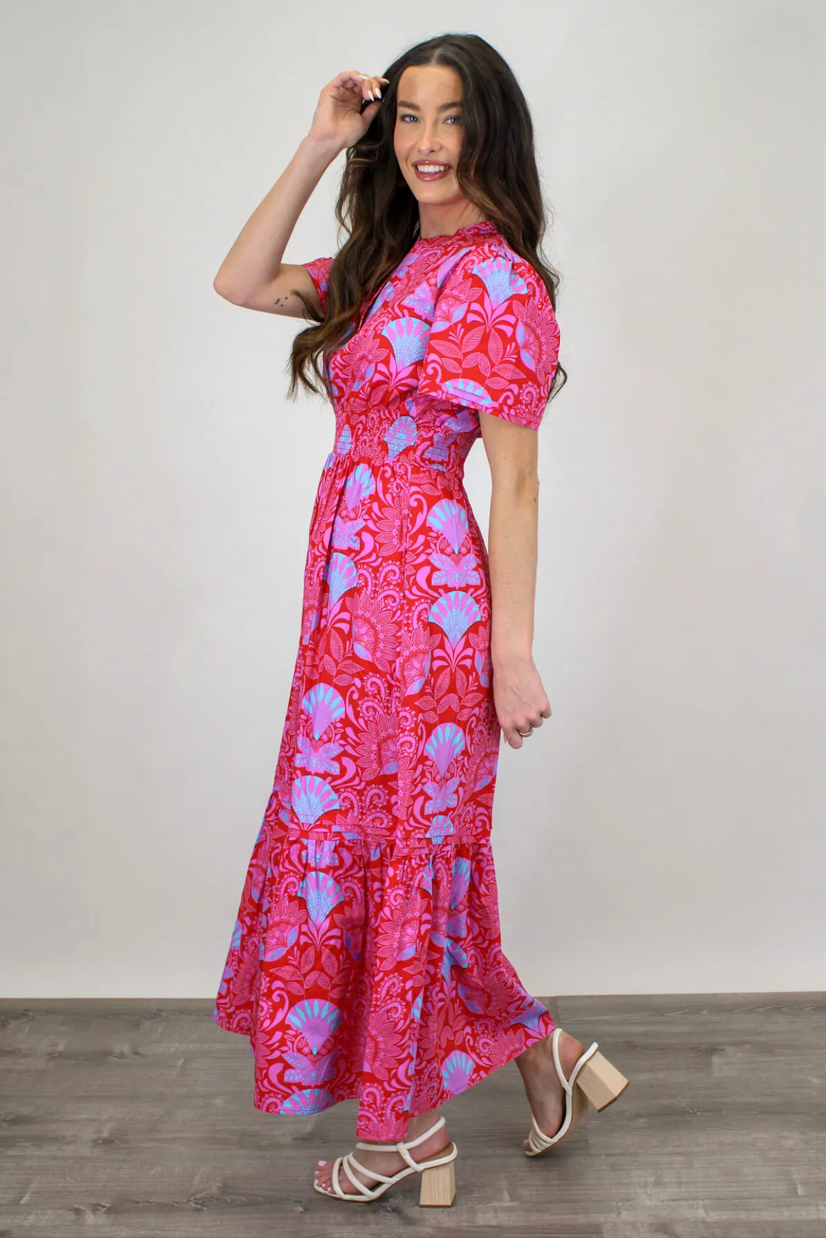 Bali Sunrise Midi Dress