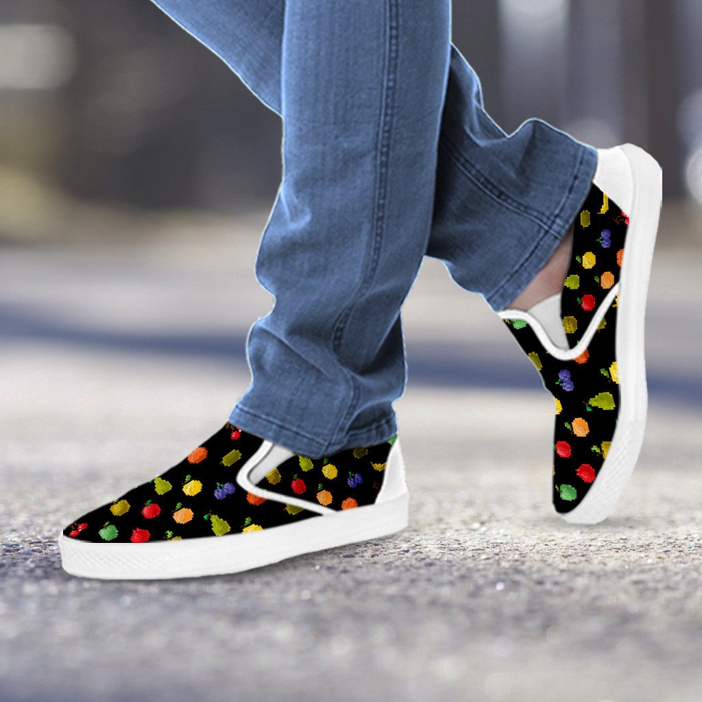 Bitmap Fruit Slip On Shoes