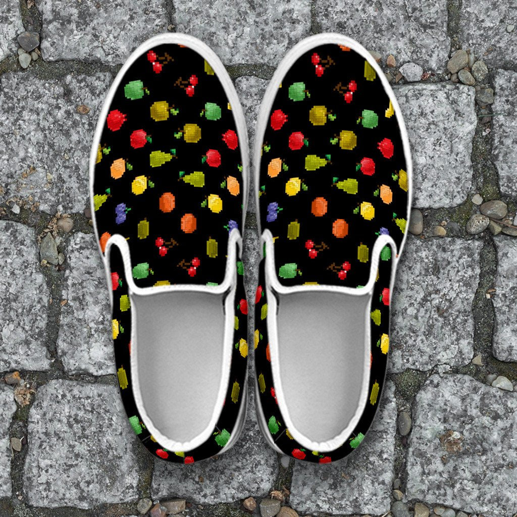 Bitmap Fruit Slip On Shoes