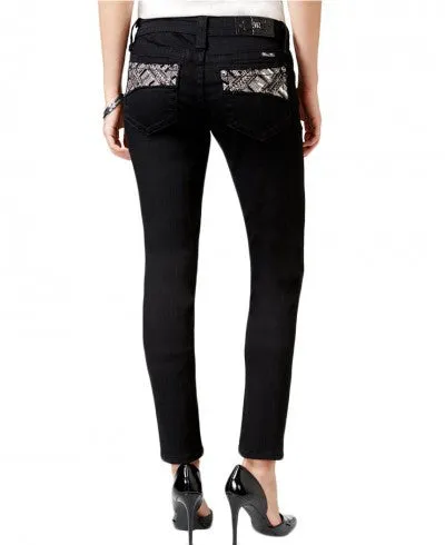 Black Aztec Embellished Skinny