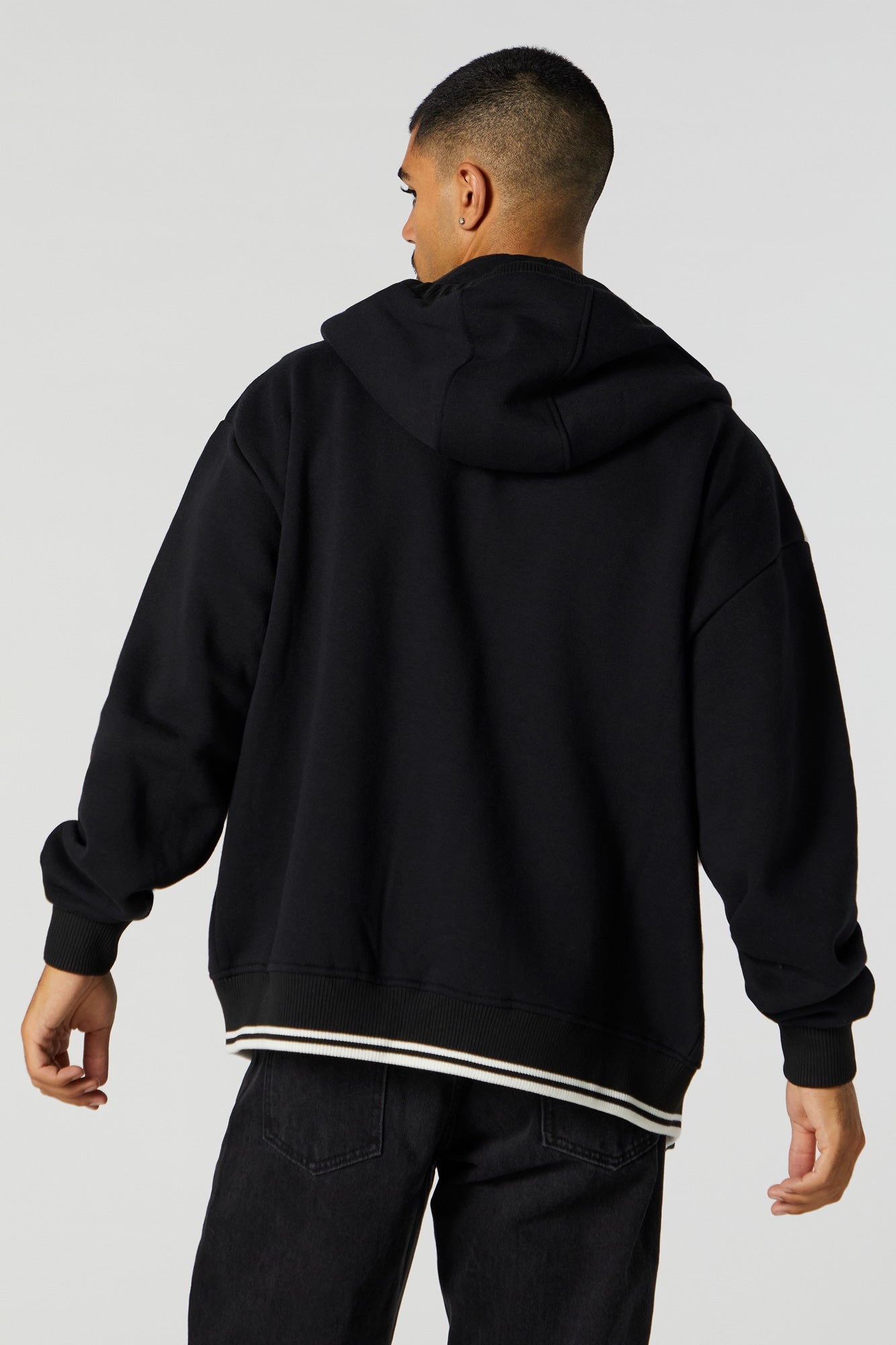 Black Fleece Bomber Jacket