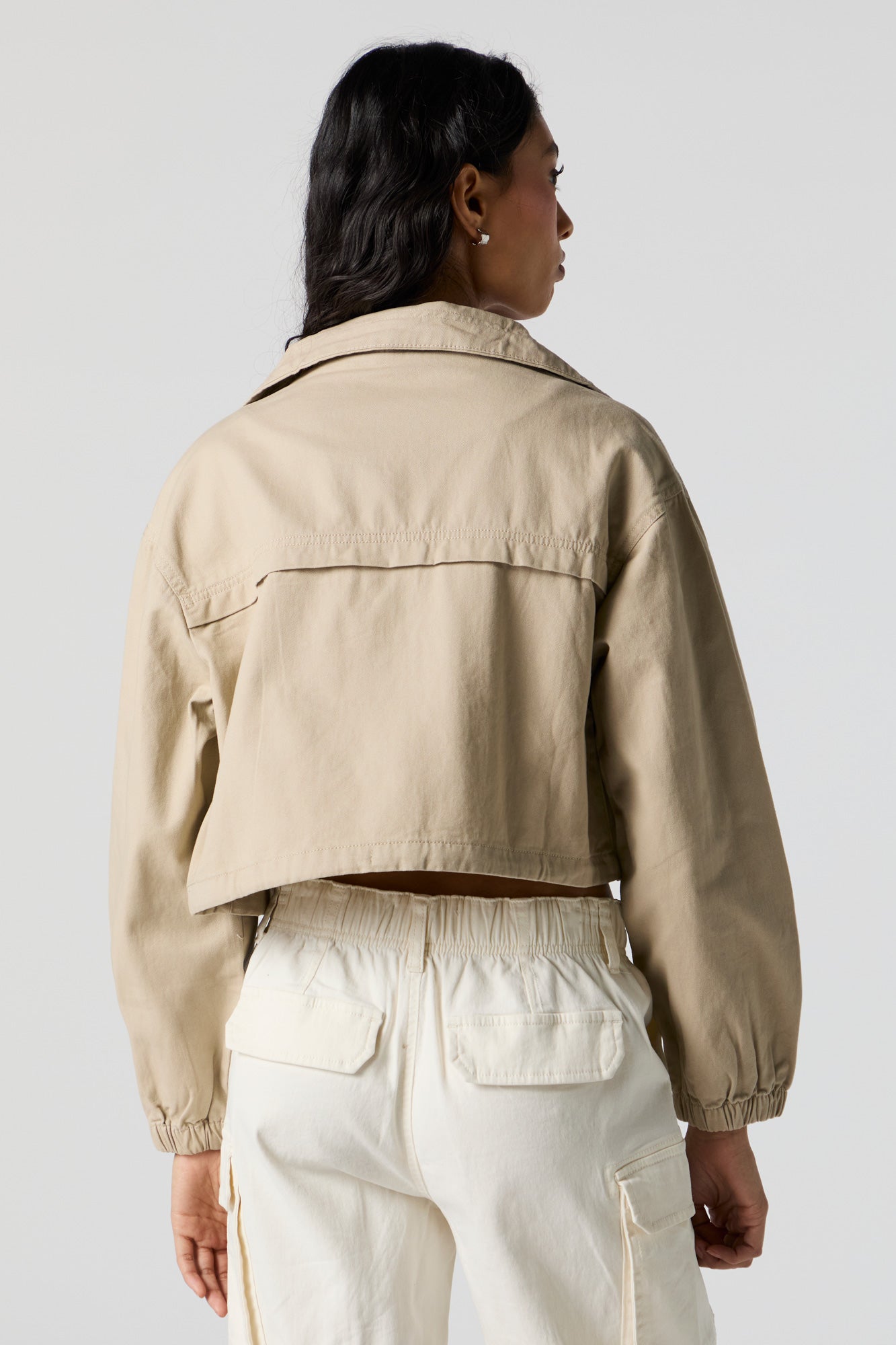 Blouson cargo avec fermeture à glissière