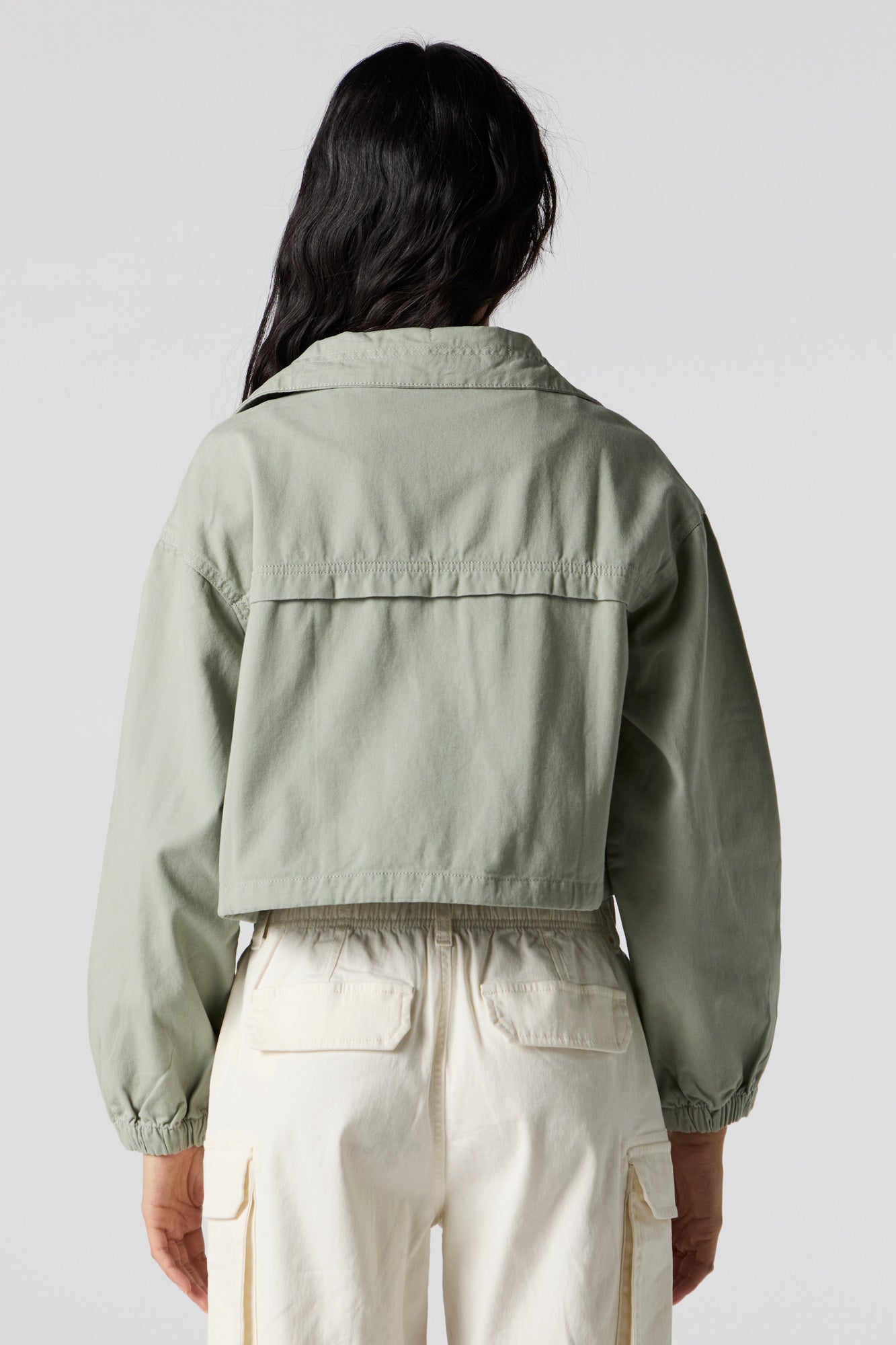 Blouson cargo avec fermeture à glissière