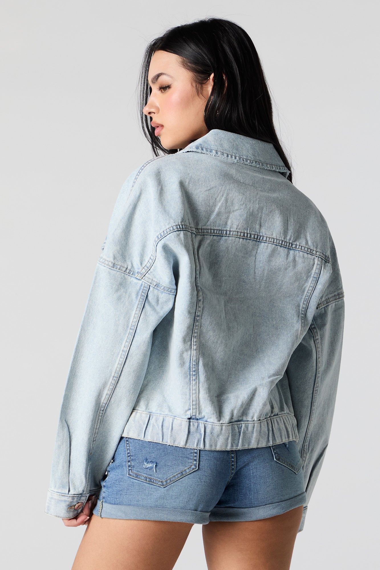 Blouson cintré en denim