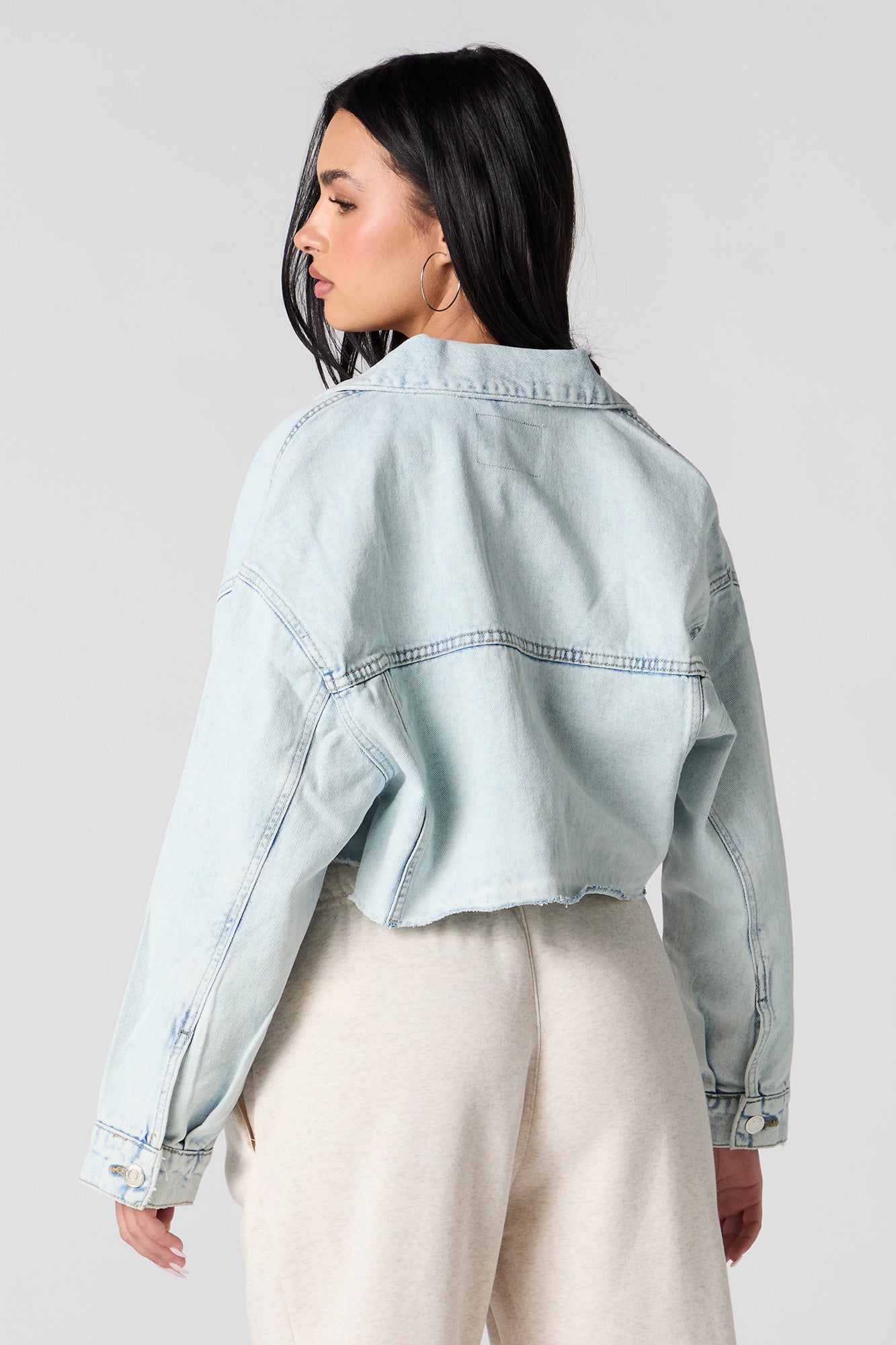 Blouson court en denim