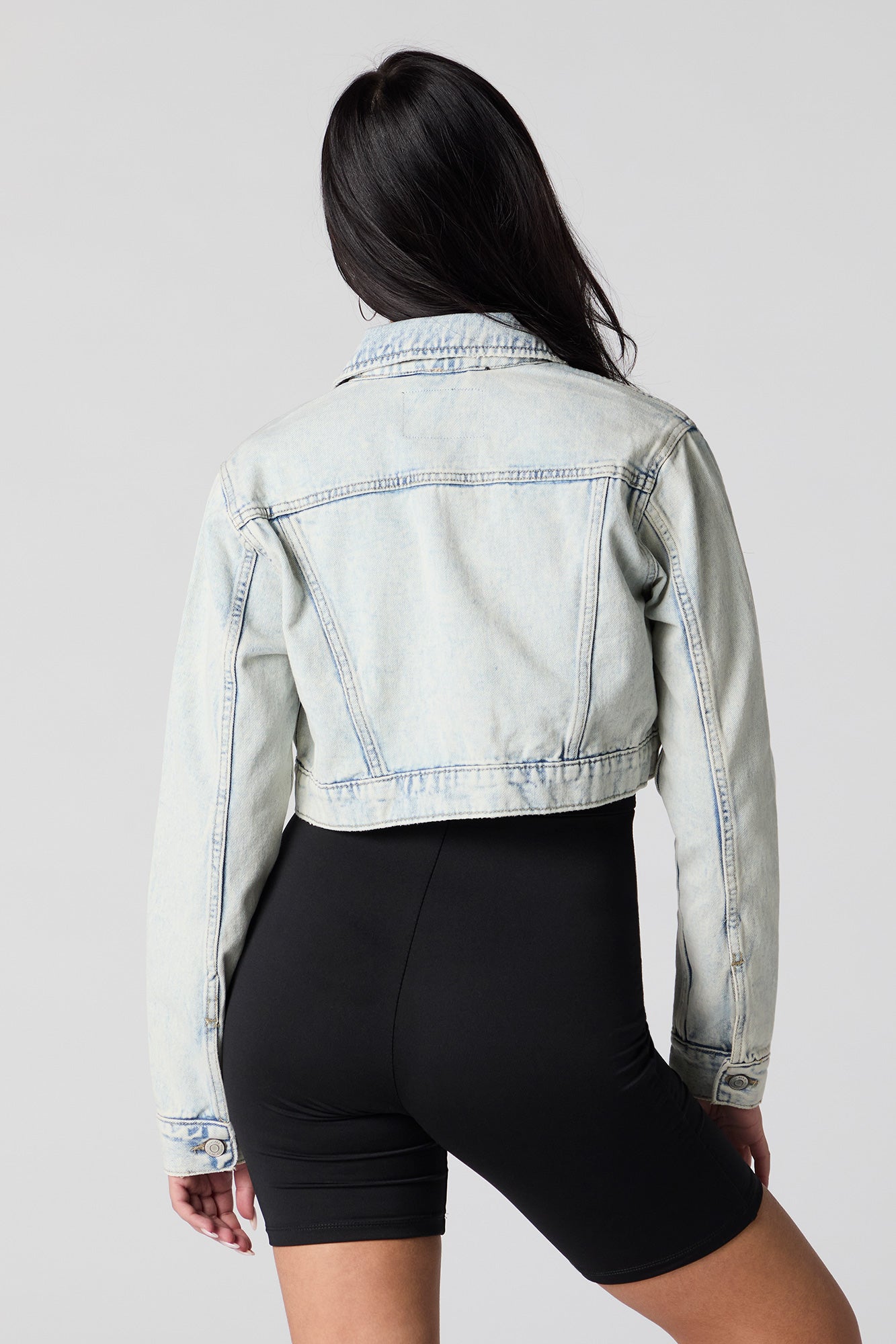 Blouson ultracourt en denim