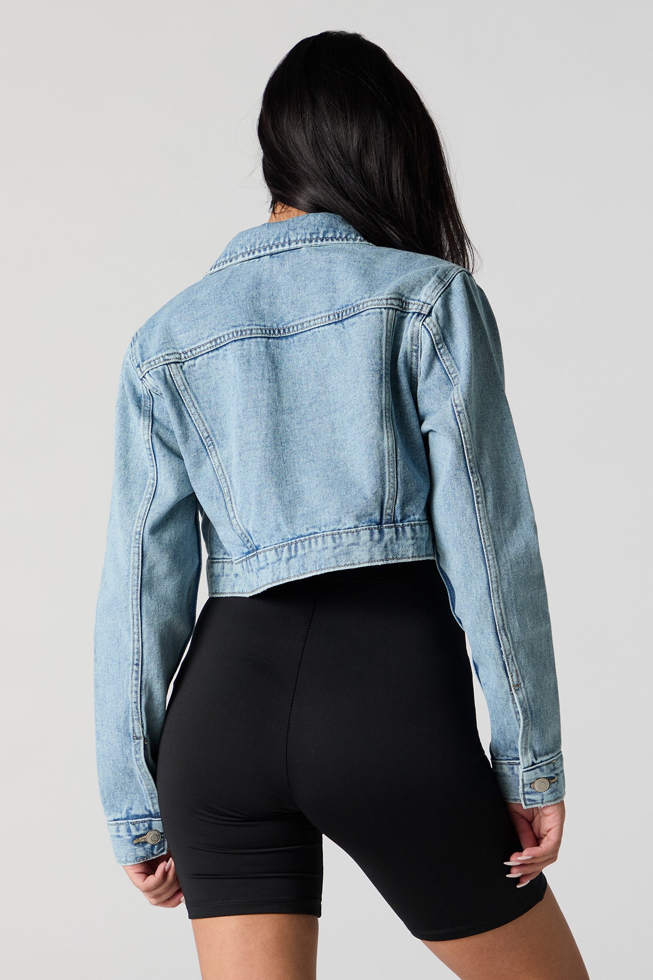 Blouson ultracourt en denim