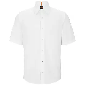 Boss Rash 2 Oxford Short Sleeve Shirt - White