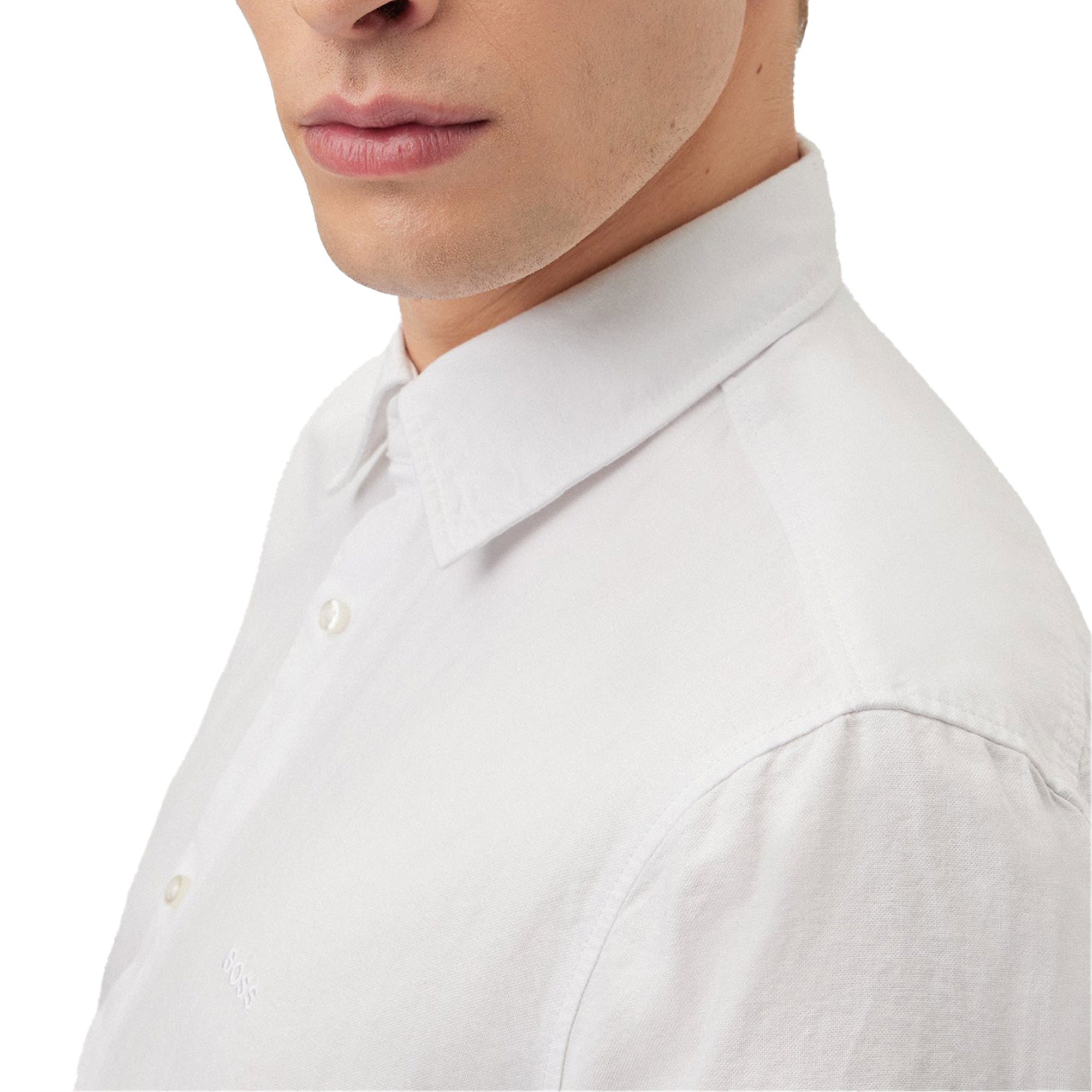 Boss Rash 2 Oxford Short Sleeve Shirt - White