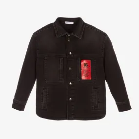 Boys Black Denim Jacket