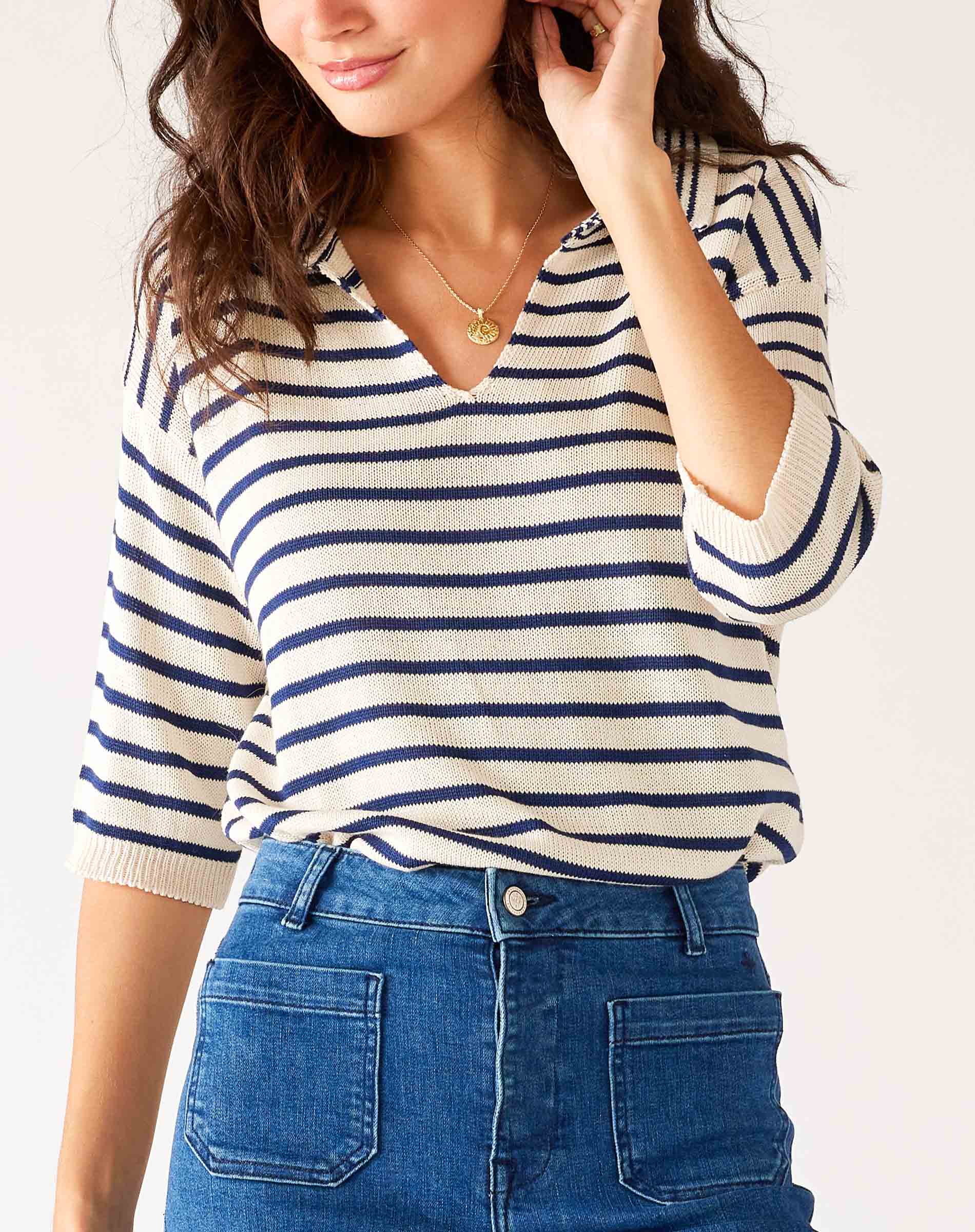 Breton Polo Sweater