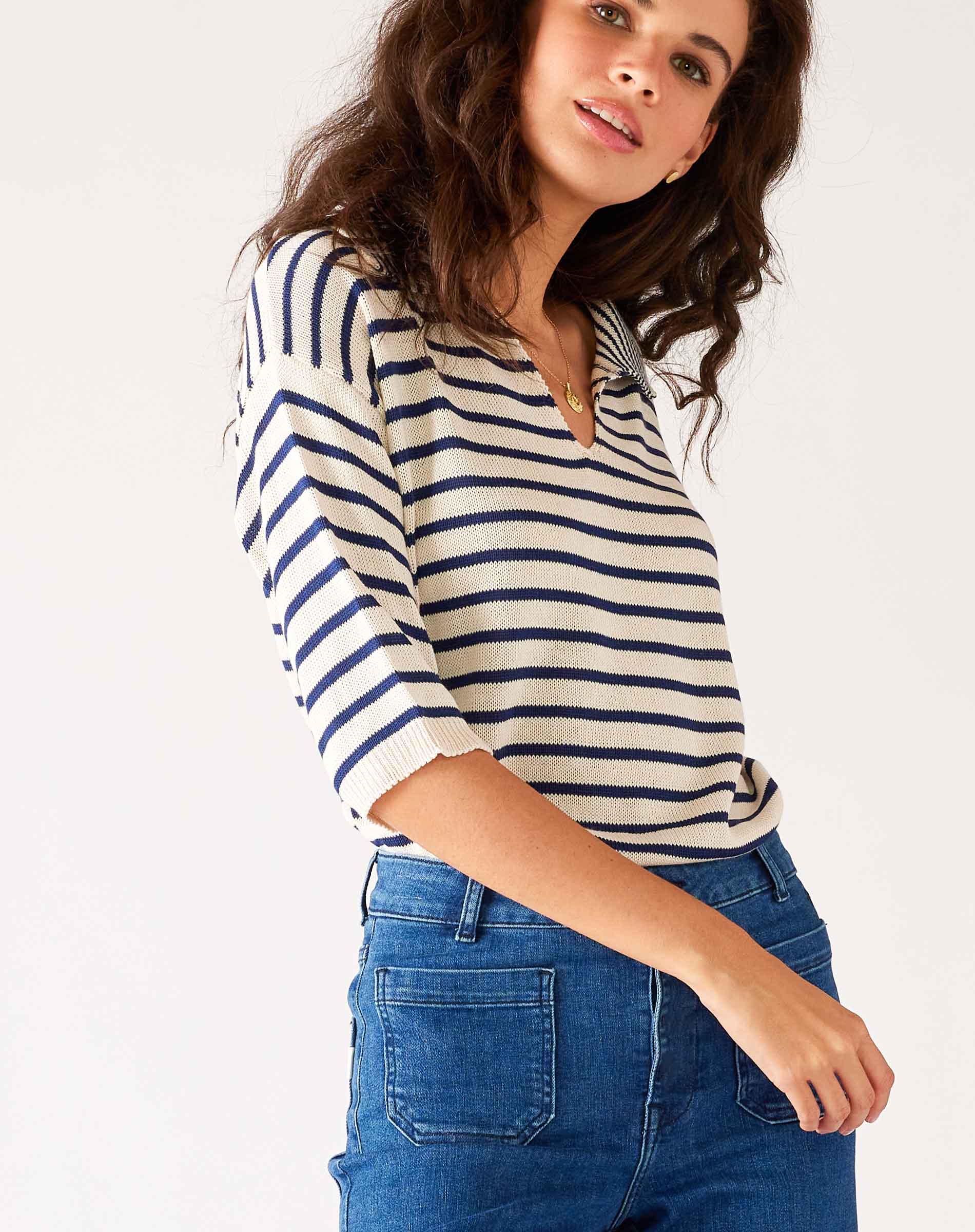 Breton Polo Sweater