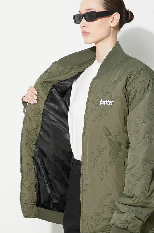 Butter Goods bomber jacket Scorpion green color BGQ1243402