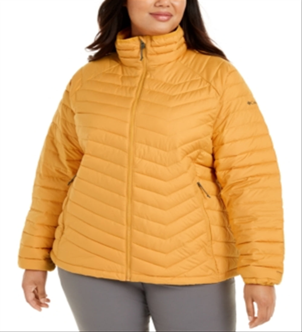 Columbia Women's Powder Lite Quilted Puffer Jacket Yellow Size 2X