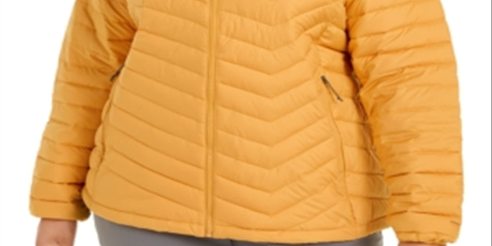 Columbia Women's Powder Lite Quilted Puffer Jacket Yellow Size 2X