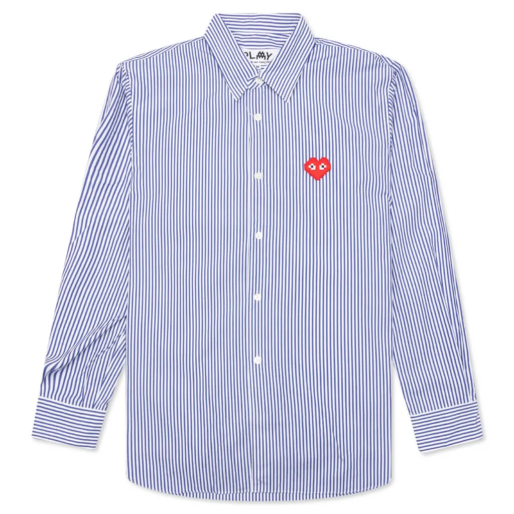 Comme des Garcons PLAY x the Artist Invader Broad Striped Shirt - Stripe A