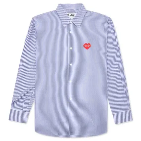 Comme des Garcons PLAY x the Artist Invader Broad Striped Shirt - Stripe A