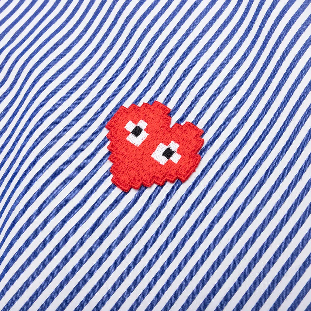 Comme des Garcons PLAY x the Artist Invader Broad Striped Shirt - Stripe A