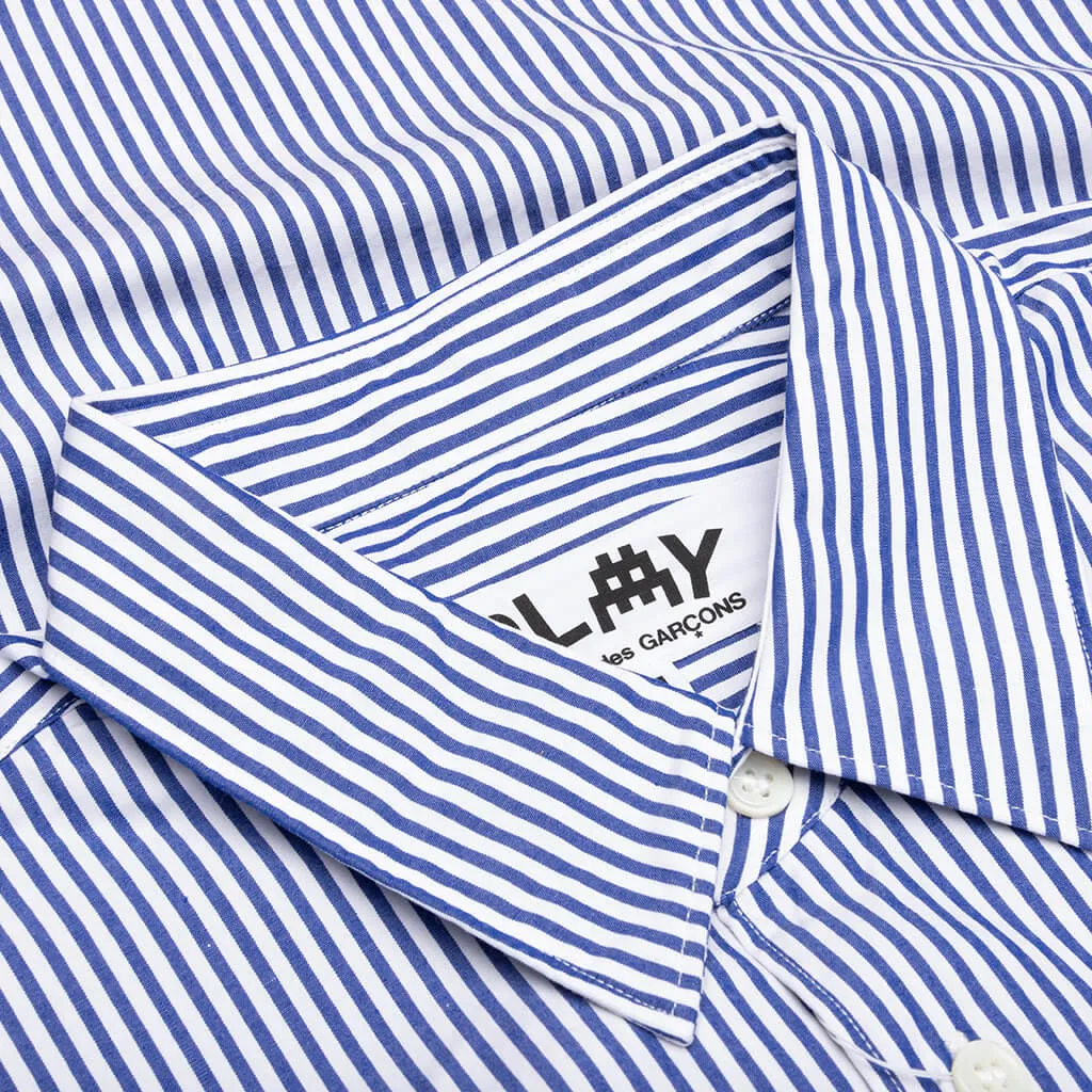 Comme des Garcons PLAY x the Artist Invader Broad Striped Shirt - Stripe A