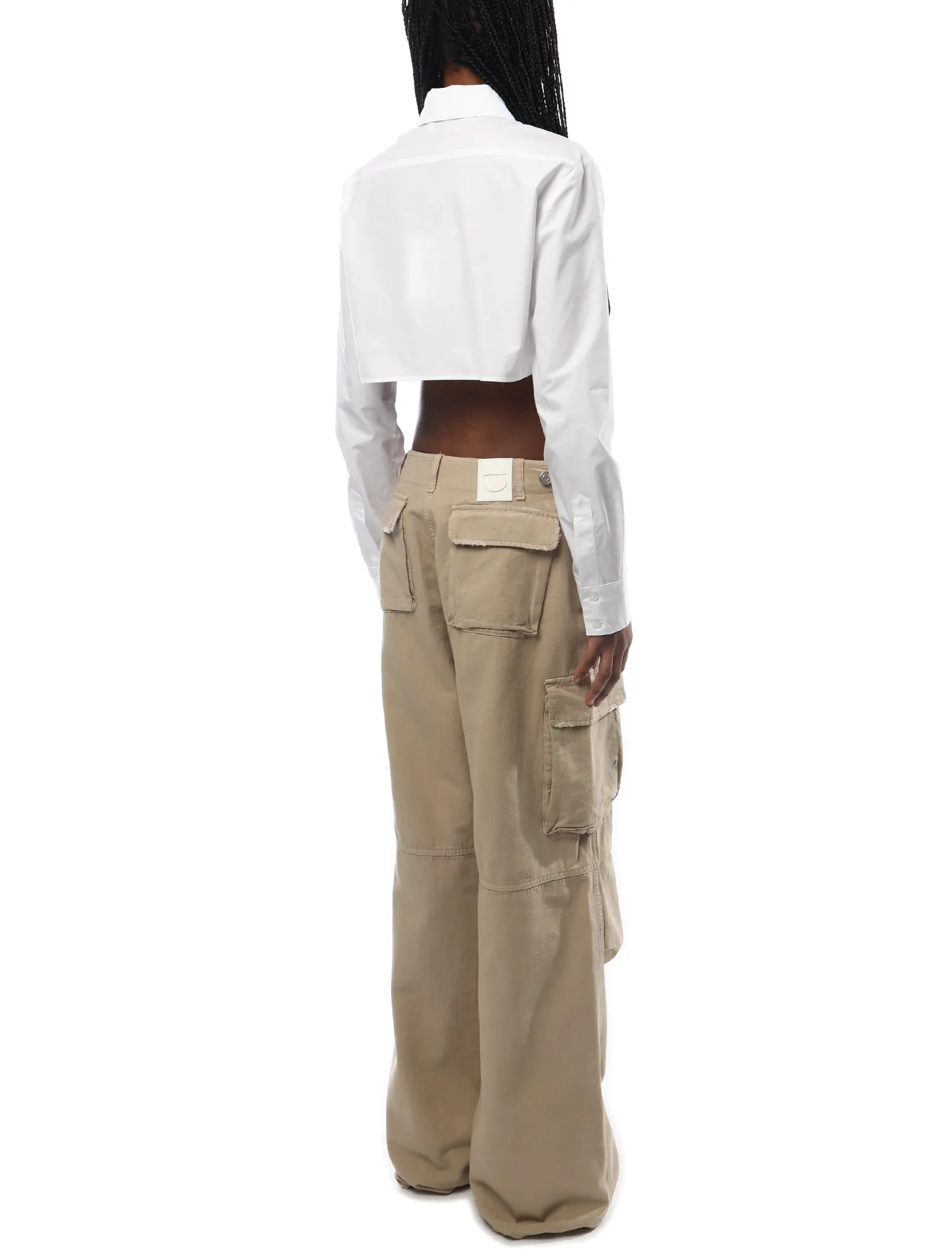 Coperni Cropped White Shirt