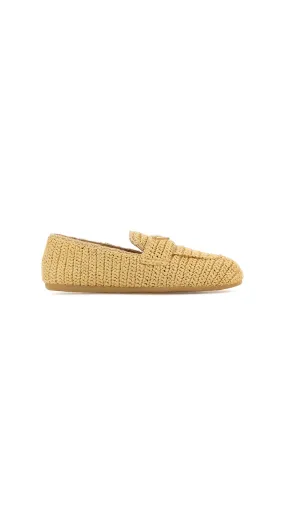 Crochet Slip-on Shoes - Natural