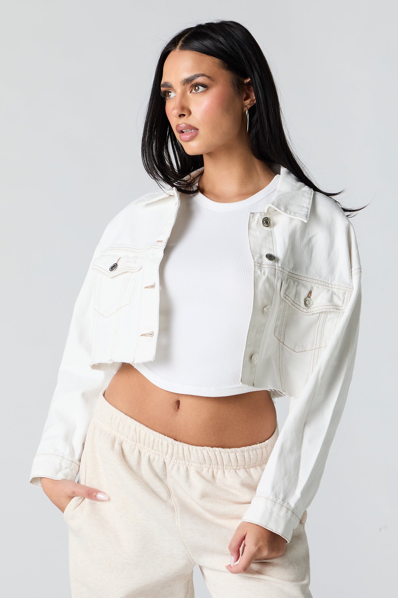 Cropped Denim Jacket