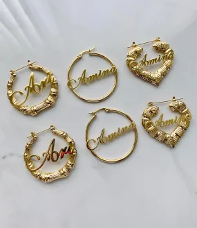 Custom Mini Hoop Earrings