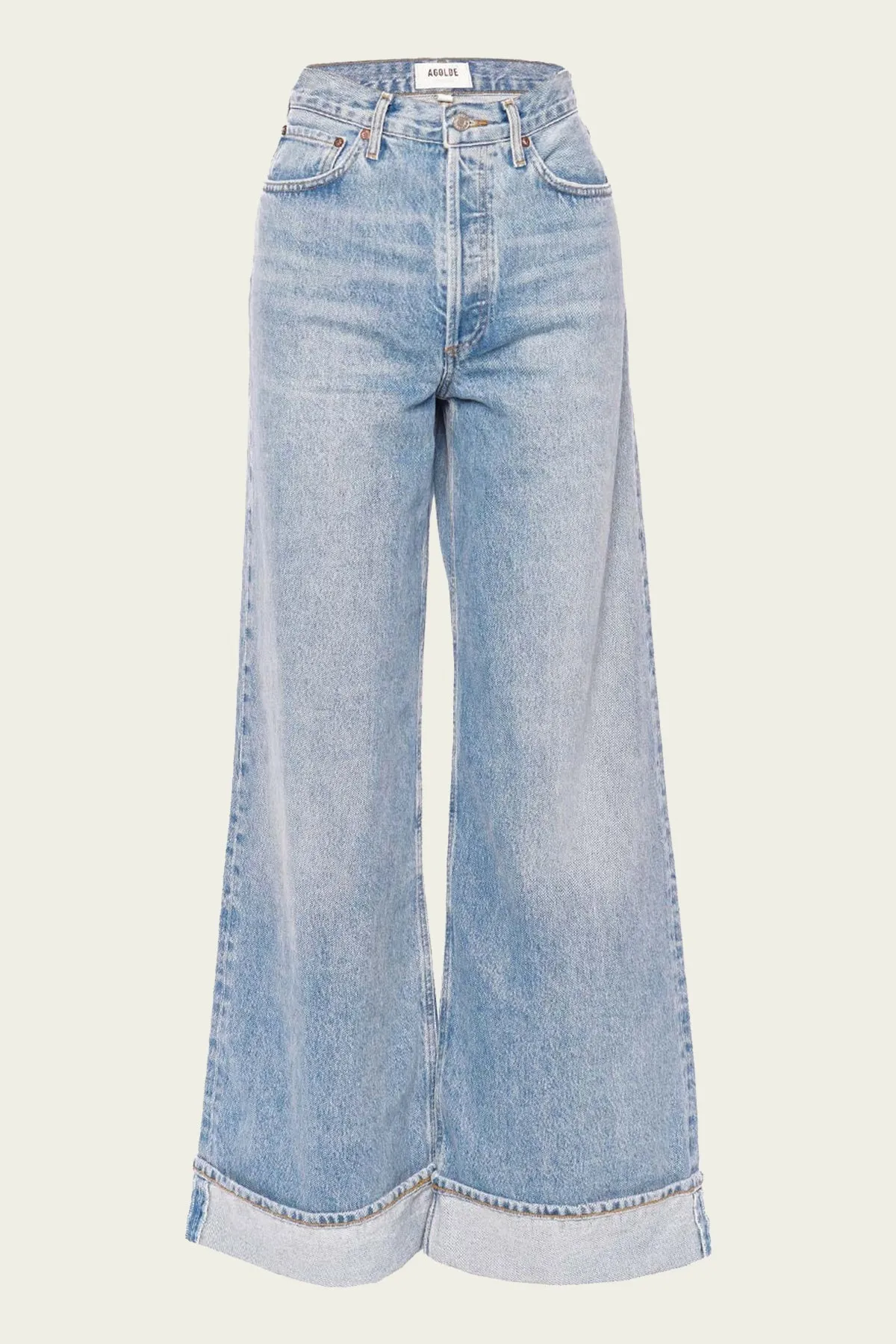 Dame High-Rise Wide Leg Jean in Showdown