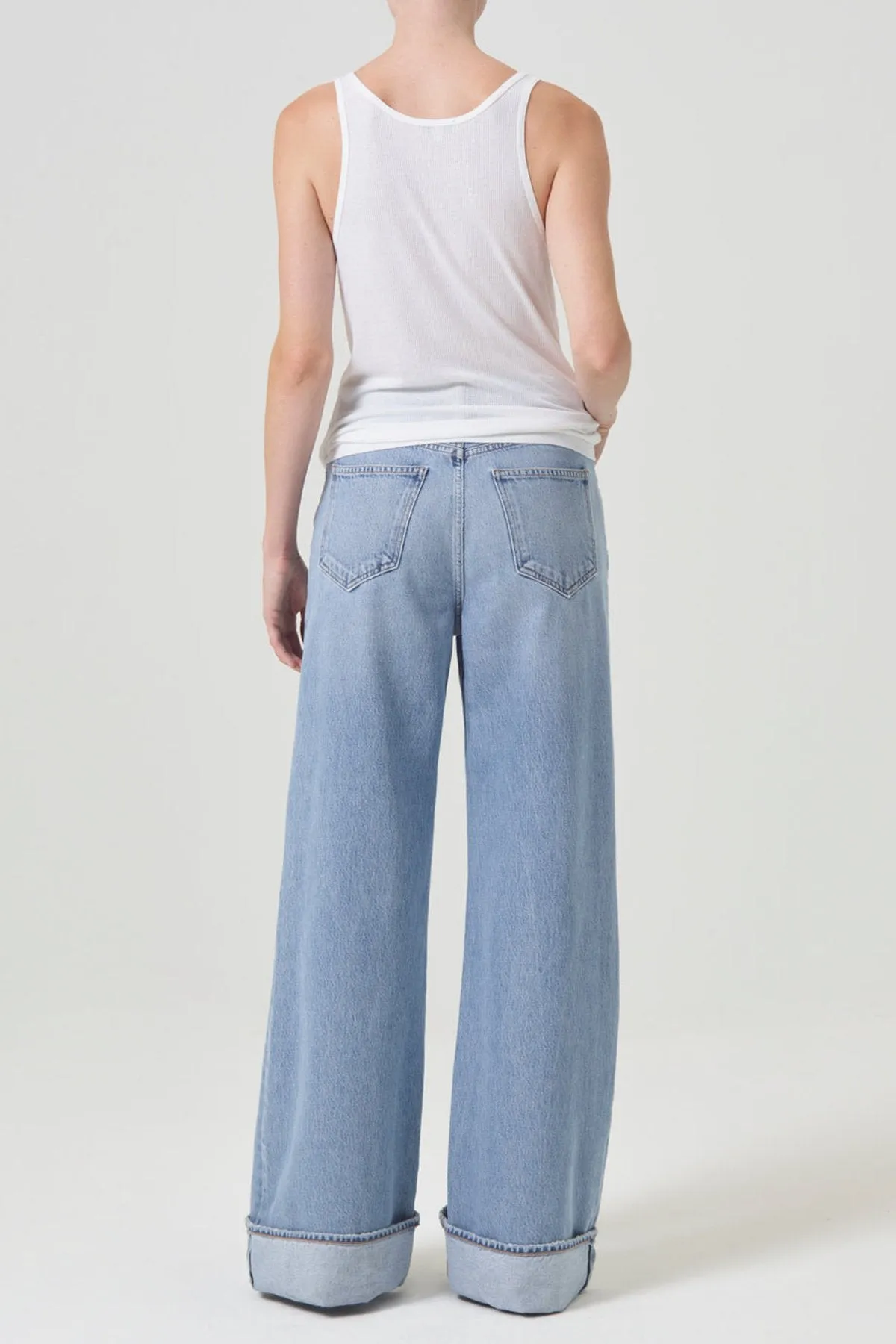 Dame High-Rise Wide Leg Jean in Showdown