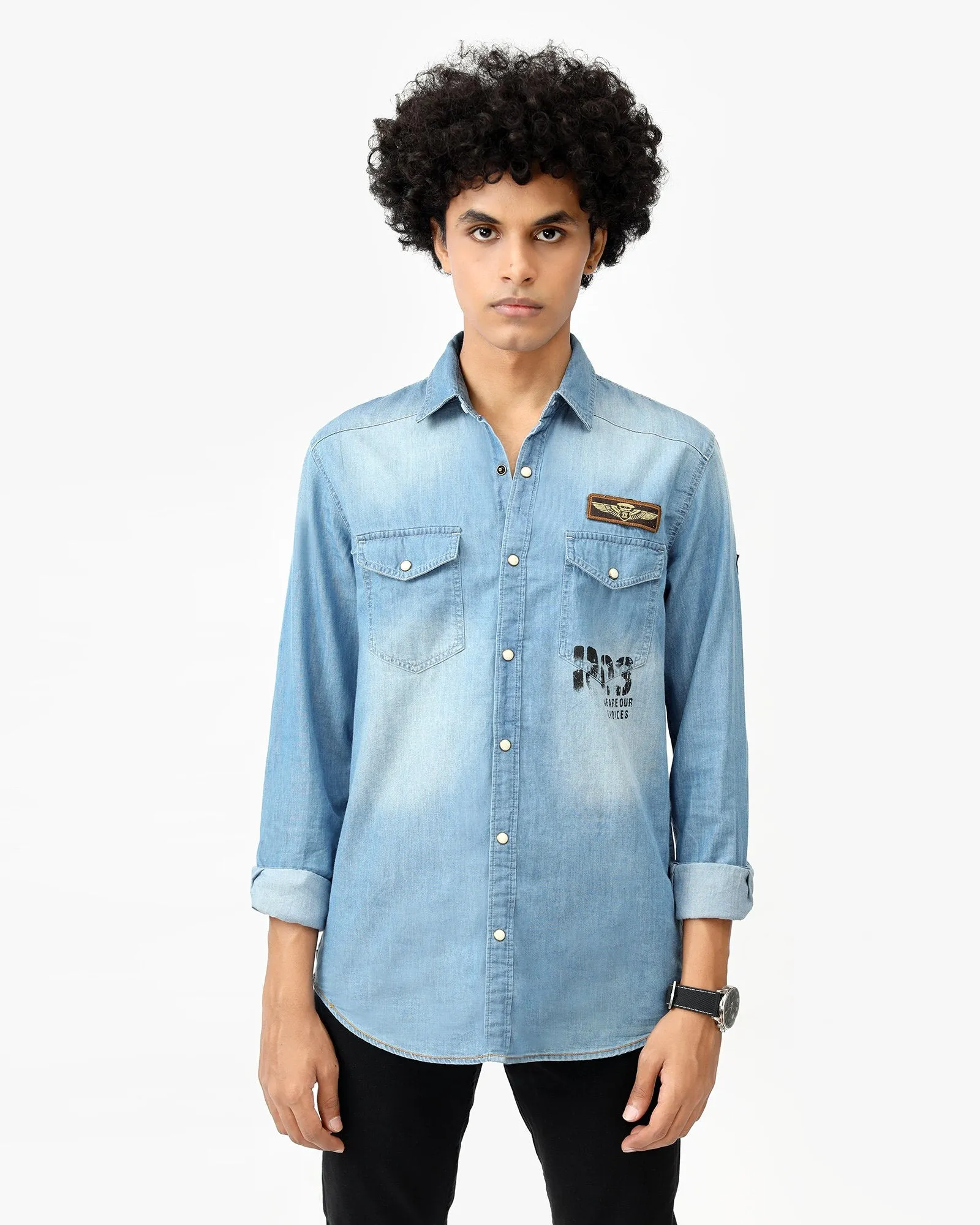 Denim Button Down Shirt