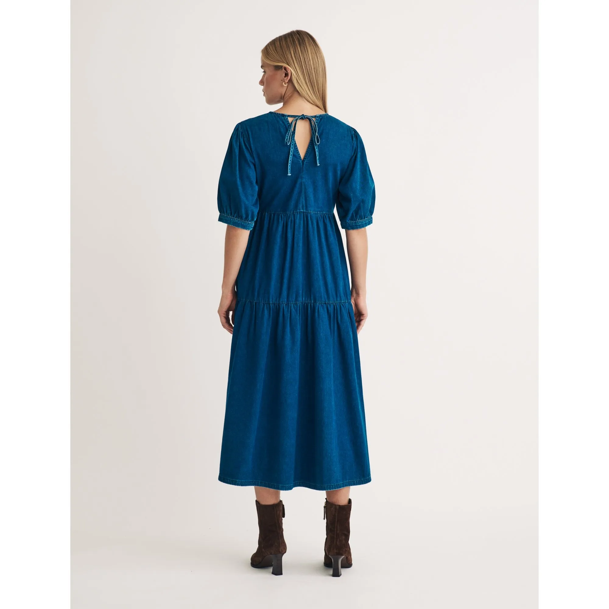 Denim Rochelle Midi Dress