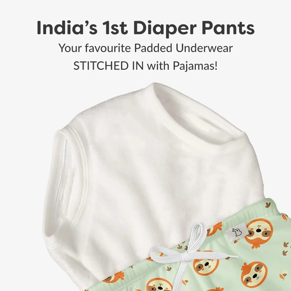 Diaper Pants with drawstring - Sloth-A-Thon