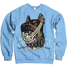 Doberman Pinscher - University Blue Crewneck Sweatshirt