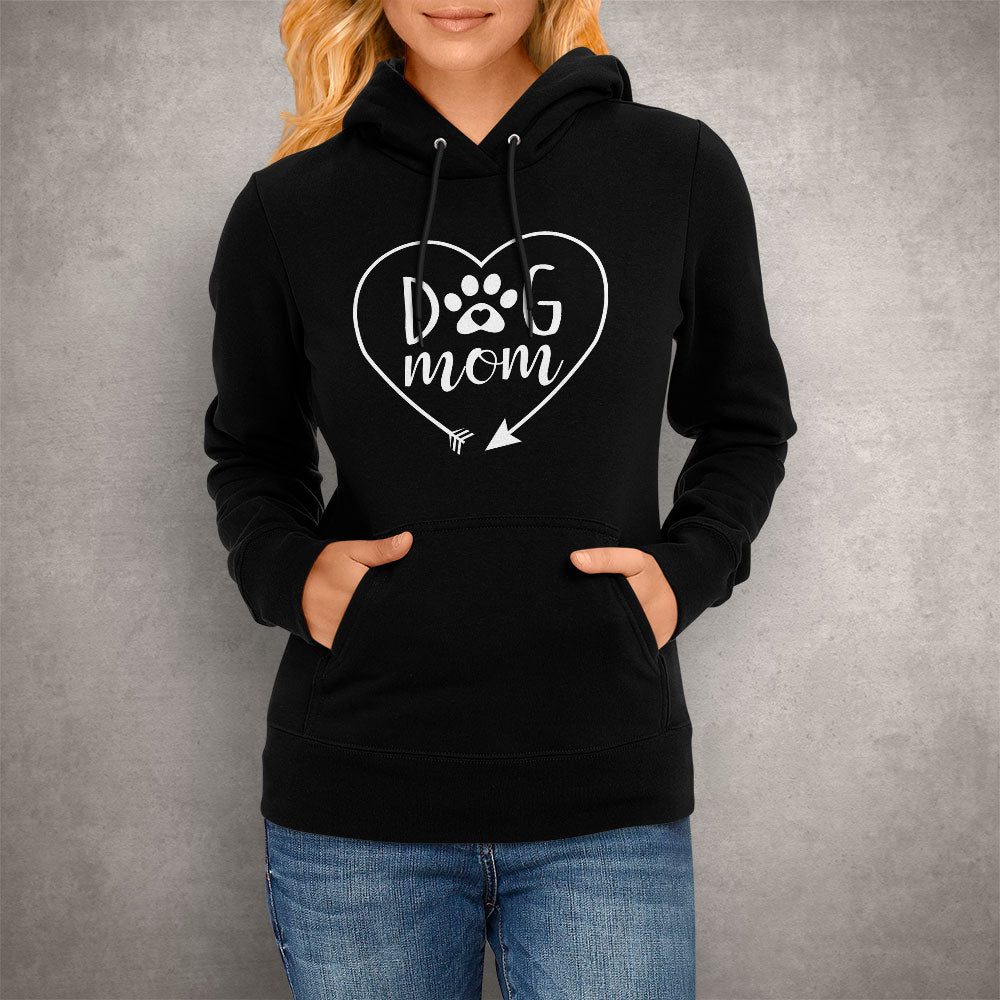 Dog Mom Heart Hoodie