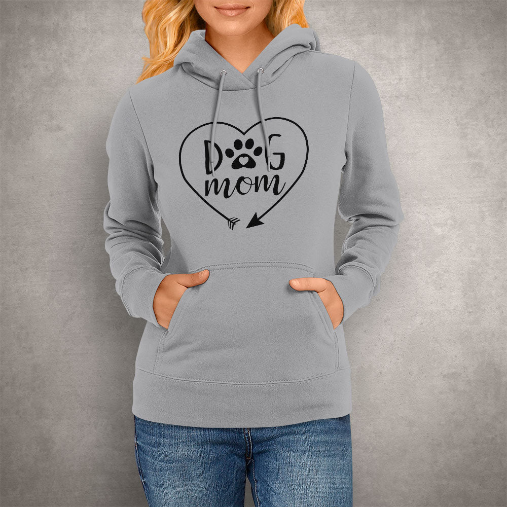 Dog Mom Heart Hoodie